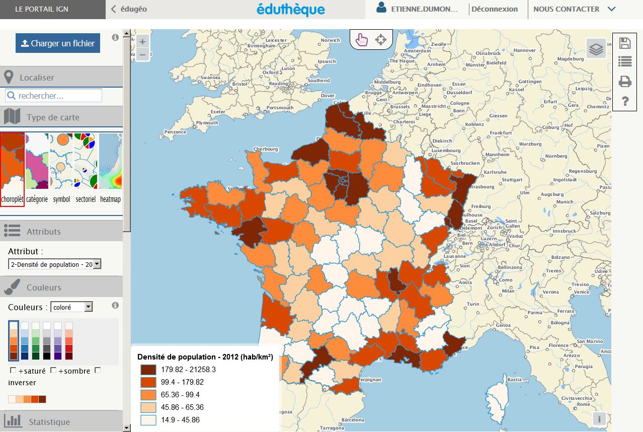 Image d'exemple des cartes statistiques