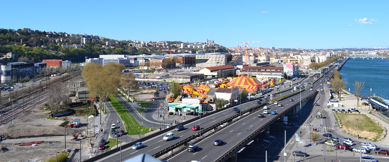 Chantier du quartier de Confluences en 2017