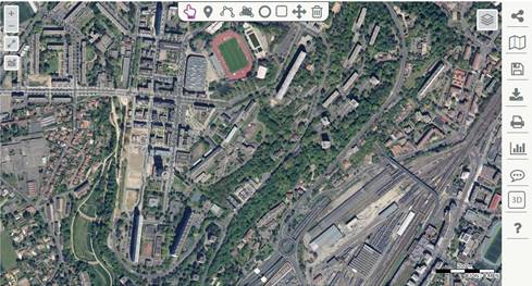 Photographie aérienne récente